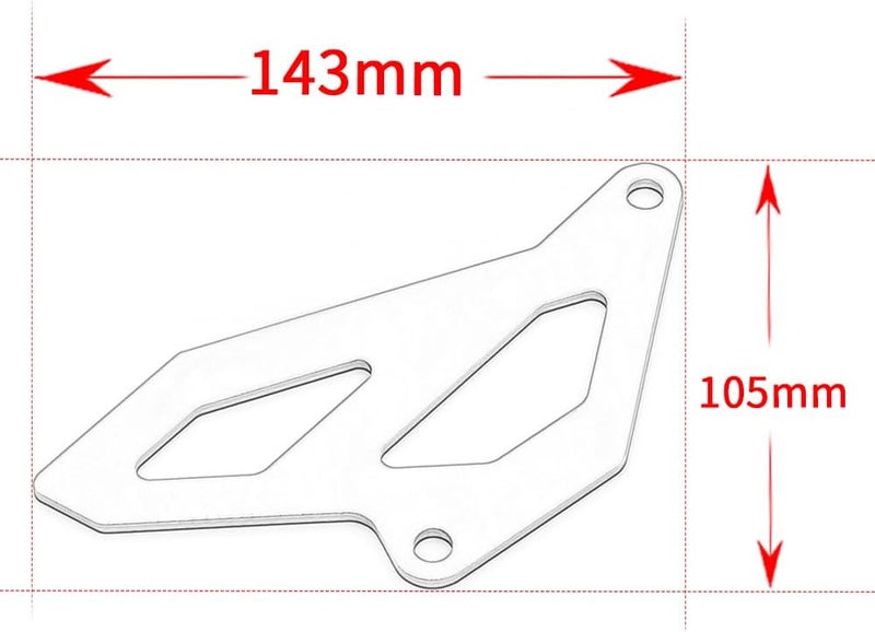 Modeer for S.uzuki DRZ 400E / 400S 2000-2022 DRZ400SM 2005-2022 Motorcycle CNC Front Chain Guard Protector drz 400e 400s 400sm Accessories (Blue) - Image 2